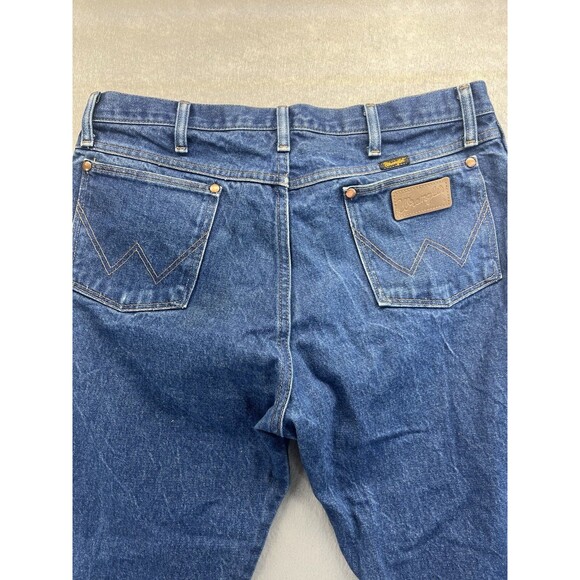 Wrangler Jeans Mens 36X30 Blue Cowboy Cut 13MWZ Western Rodeo American Denim - Picture 9 of 11